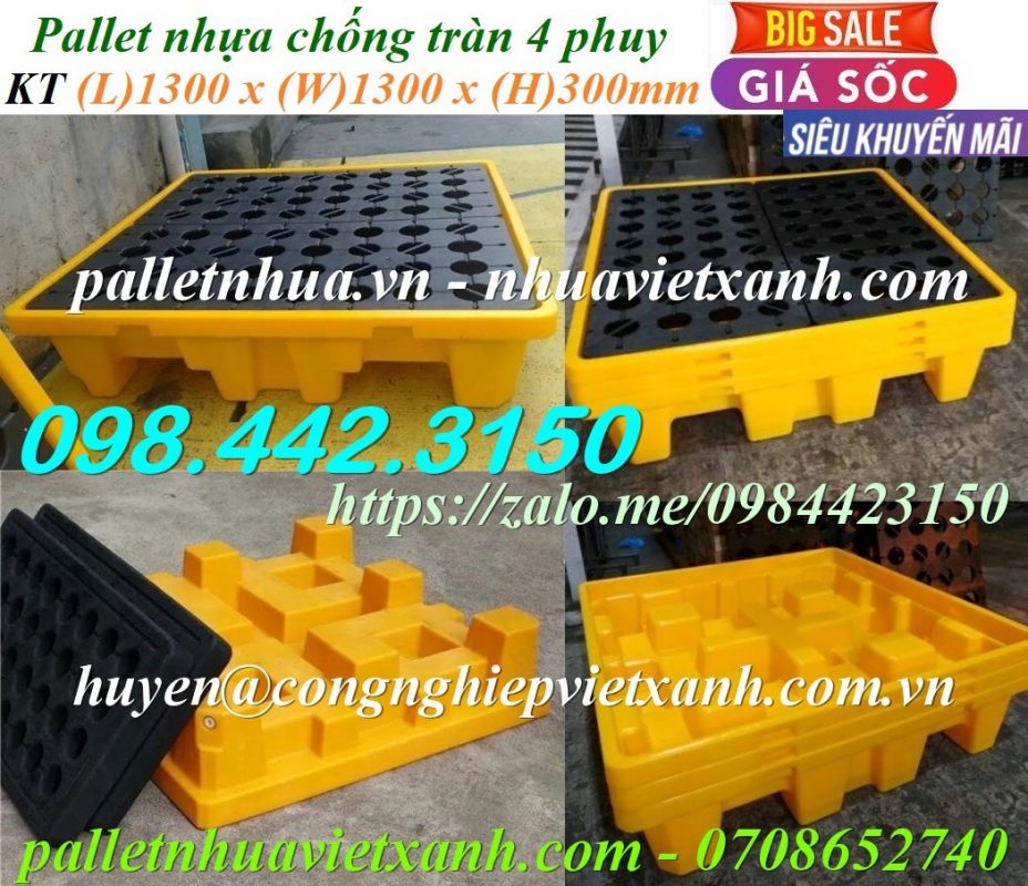 Pallet Nhựa Việt Xanh, thùng nhựa, khay nhựa, tấm lót nhựa