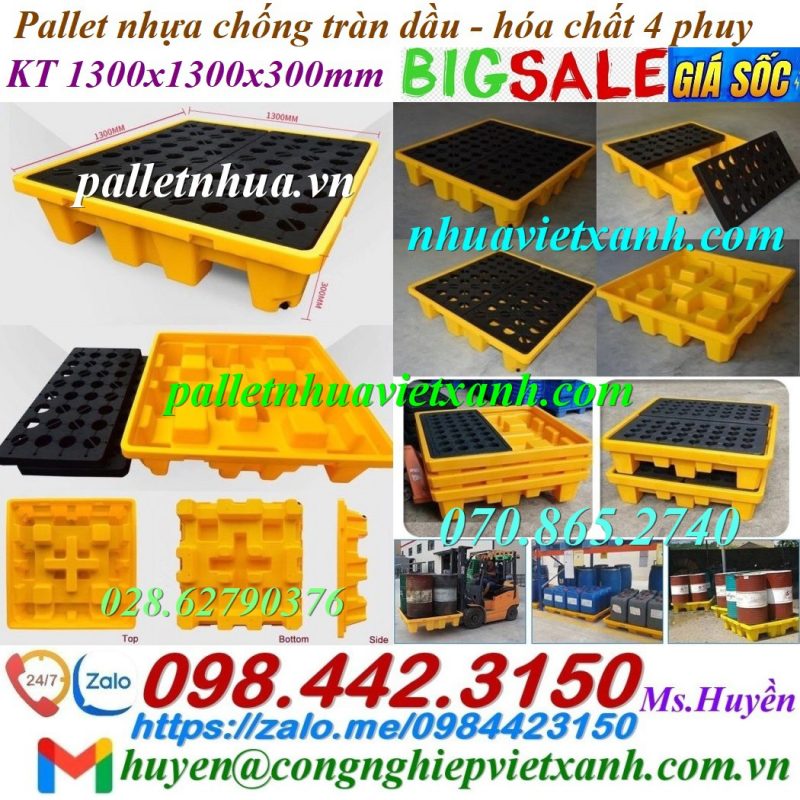 Pallet Nhựa Việt Xanh, thùng nhựa, khay nhựa, tấm lót nhựa