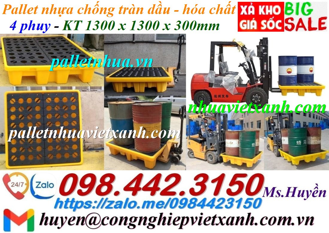 Pallet Nhựa Việt Xanh, thùng nhựa, khay nhựa, tấm lót nhựa
