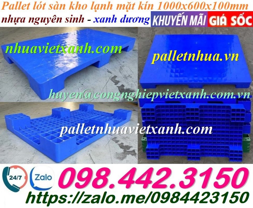 Pallet Nhựa Việt Xanh, thùng nhựa, khay nhựa, tấm lót nhựa
