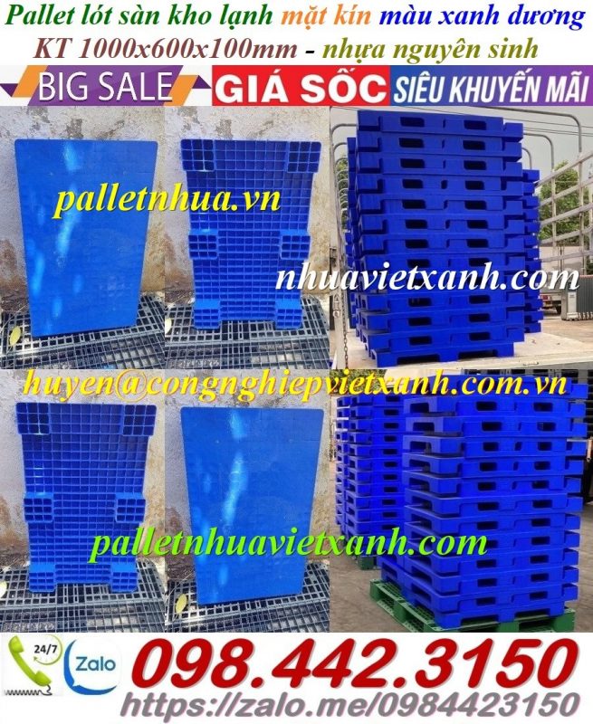 Pallet Nhựa Việt Xanh, thùng nhựa, khay nhựa, tấm lót nhựa