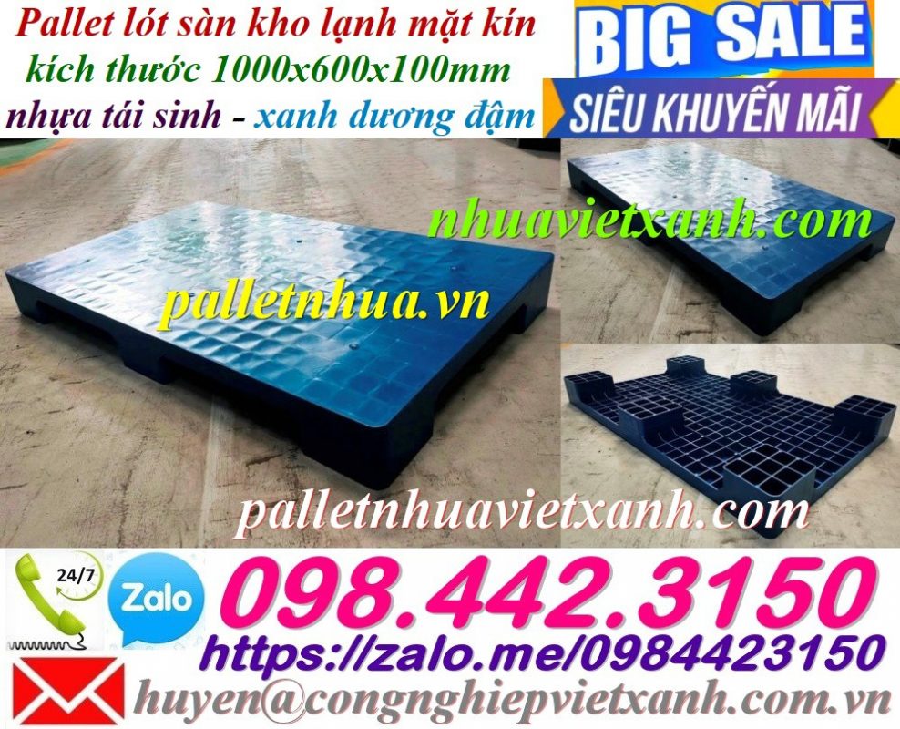 Pallet Nhựa Việt Xanh, thùng nhựa, khay nhựa, tấm lót nhựa