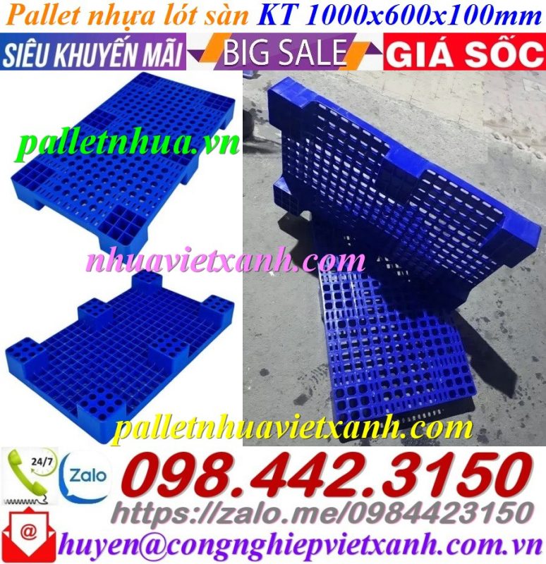 Pallet Nhựa Việt Xanh, thùng nhựa, khay nhựa, tấm lót nhựa