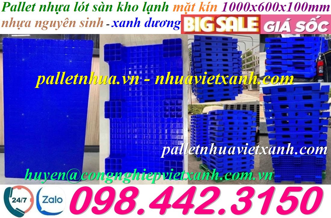 Pallet Nhựa Việt Xanh, thùng nhựa, khay nhựa, tấm lót nhựa