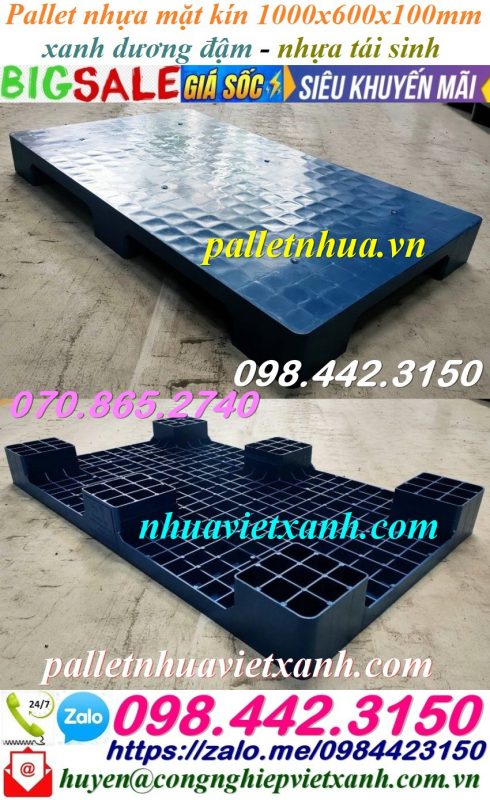 Pallet Nhựa Việt Xanh, thùng nhựa, khay nhựa, tấm lót nhựa