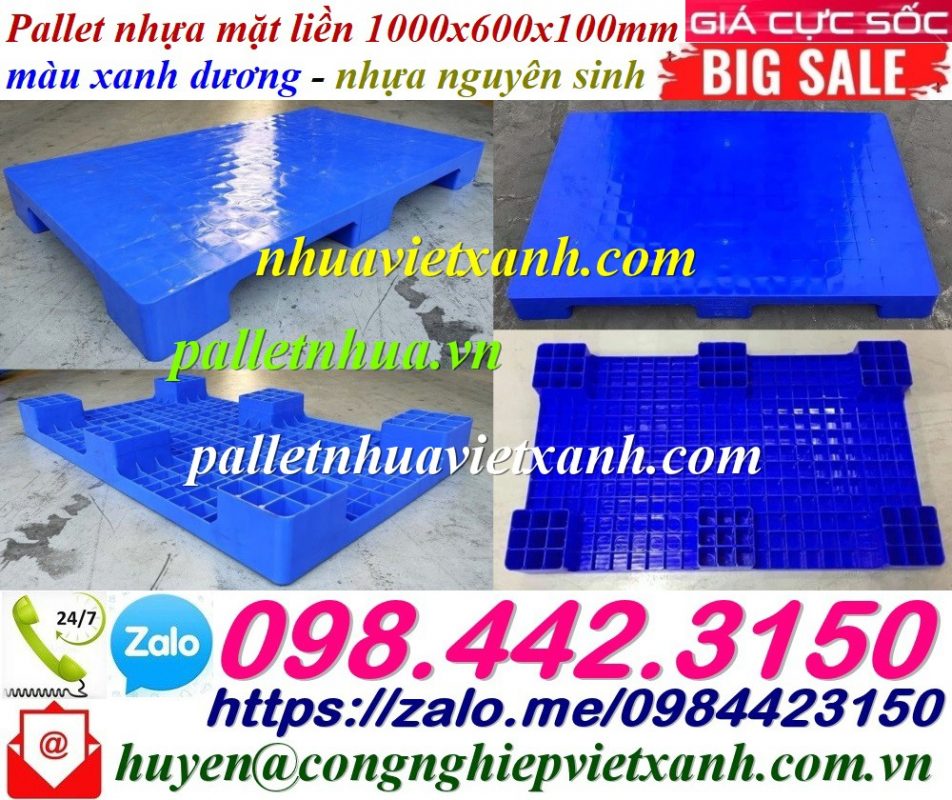 Pallet Nhựa Việt Xanh, thùng nhựa, khay nhựa, tấm lót nhựa