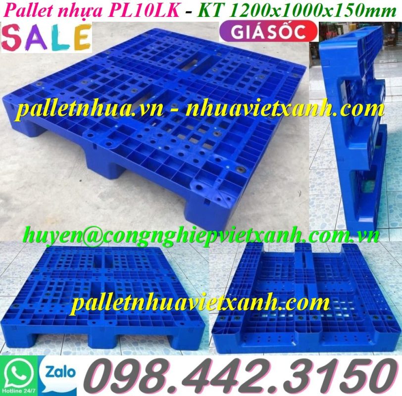 Pallet Nhựa Việt Xanh, thùng nhựa, khay nhựa, tấm lót nhựa