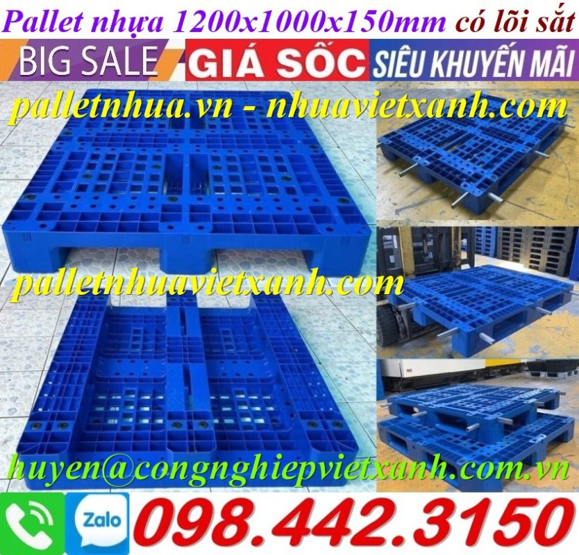 Pallet Nhựa Việt Xanh, thùng nhựa, khay nhựa, tấm lót nhựa