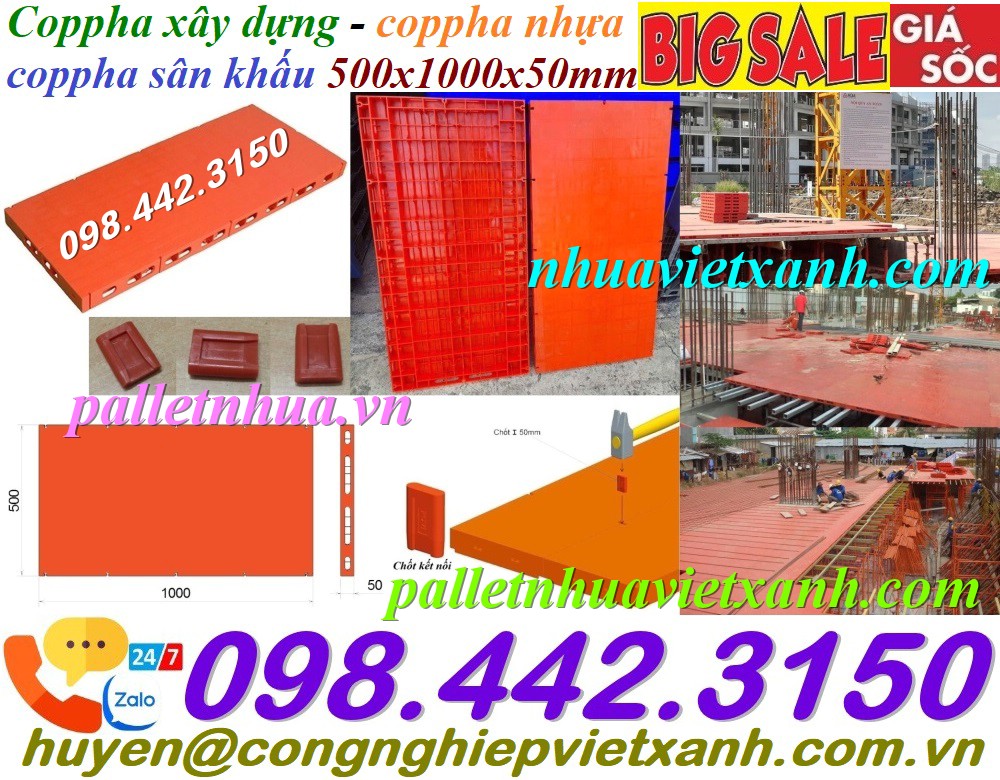 Pallet Nhựa Việt Xanh, thùng nhựa, khay nhựa, tấm lót nhựa