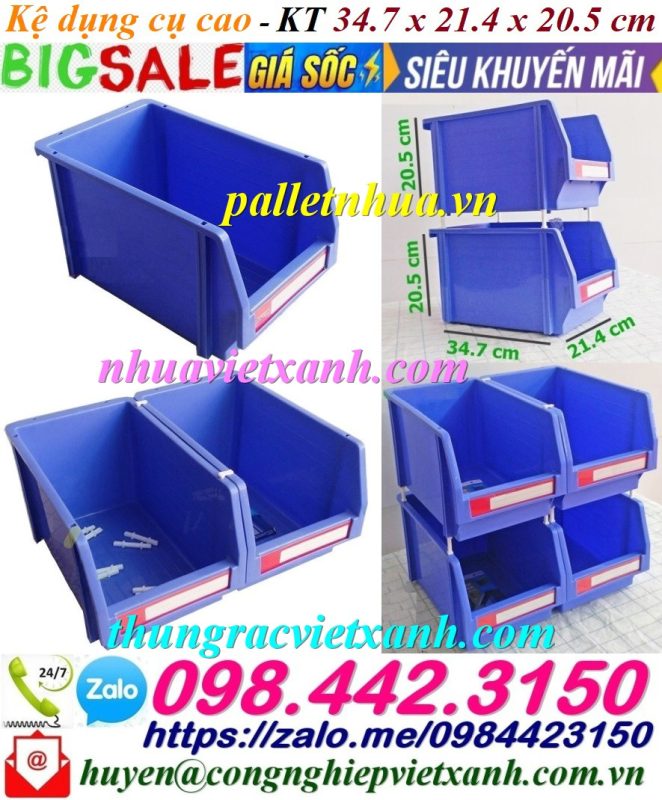 Pallet Nhựa Việt Xanh, thùng nhựa, khay nhựa, tấm lót nhựa