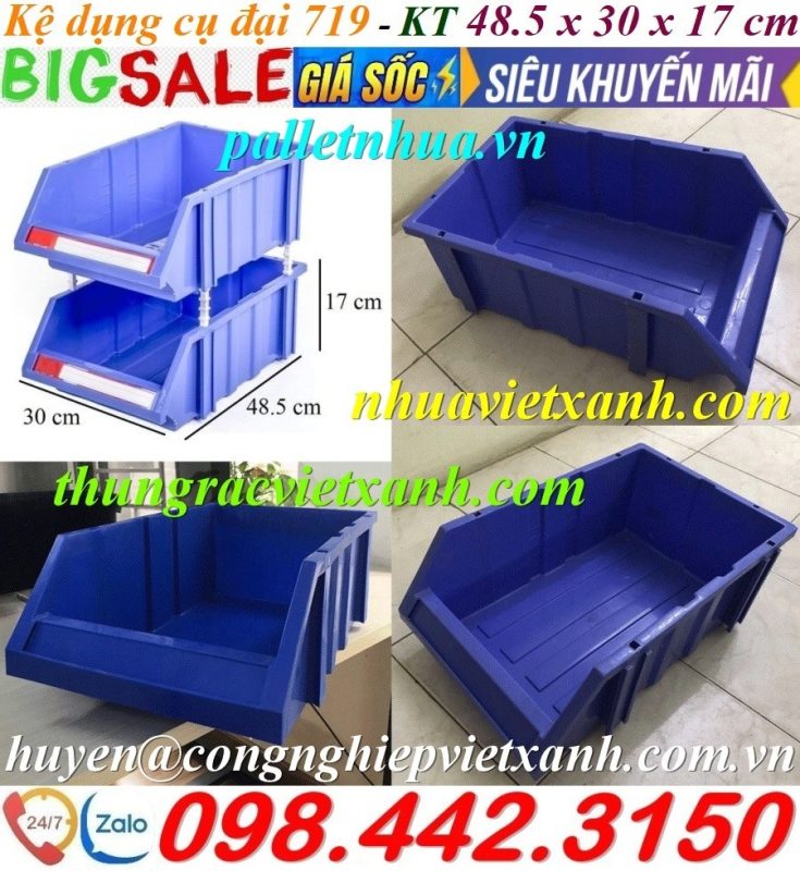 Pallet Nhựa Việt Xanh, thùng nhựa, khay nhựa, tấm lót nhựa