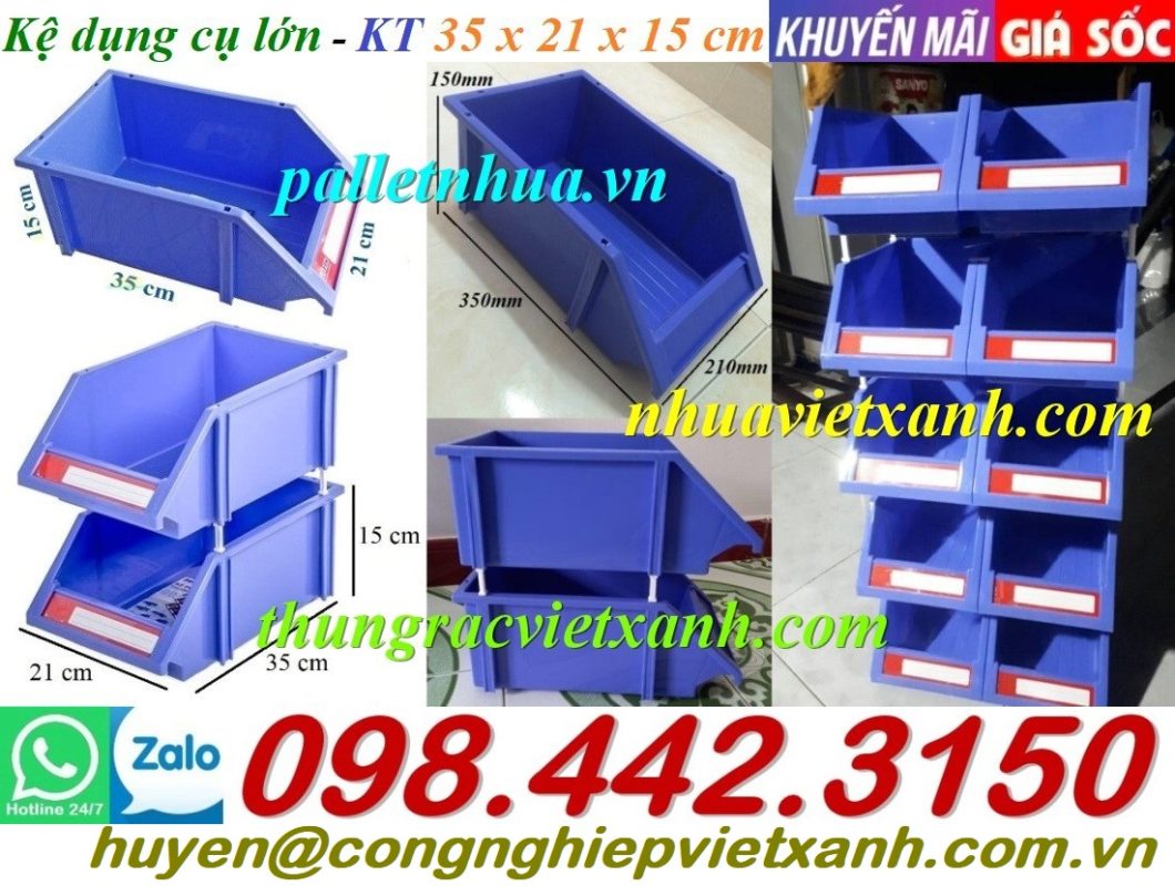 Pallet Nhựa Việt Xanh, thùng nhựa, khay nhựa, tấm lót nhựa