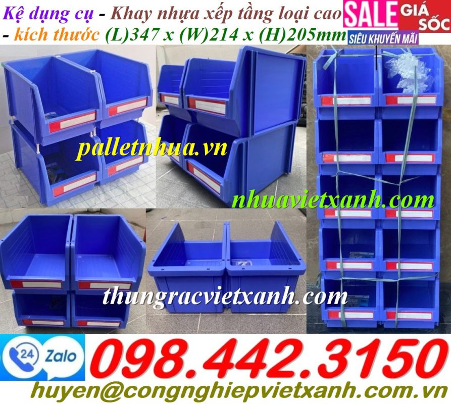 Pallet Nhựa Việt Xanh, thùng nhựa, khay nhựa, tấm lót nhựa