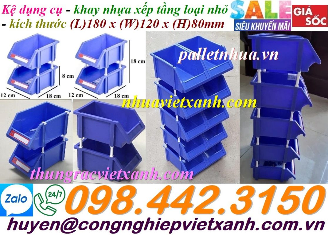 Pallet Nhựa Việt Xanh, thùng nhựa, khay nhựa, tấm lót nhựa