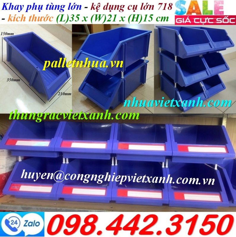 Pallet Nhựa Việt Xanh, thùng nhựa, khay nhựa, tấm lót nhựa