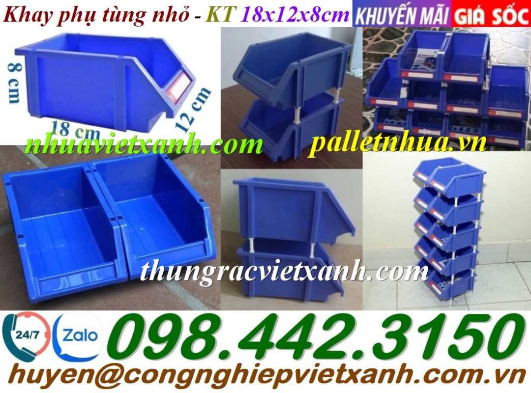 Pallet Nhựa Việt Xanh, thùng nhựa, khay nhựa, tấm lót nhựa