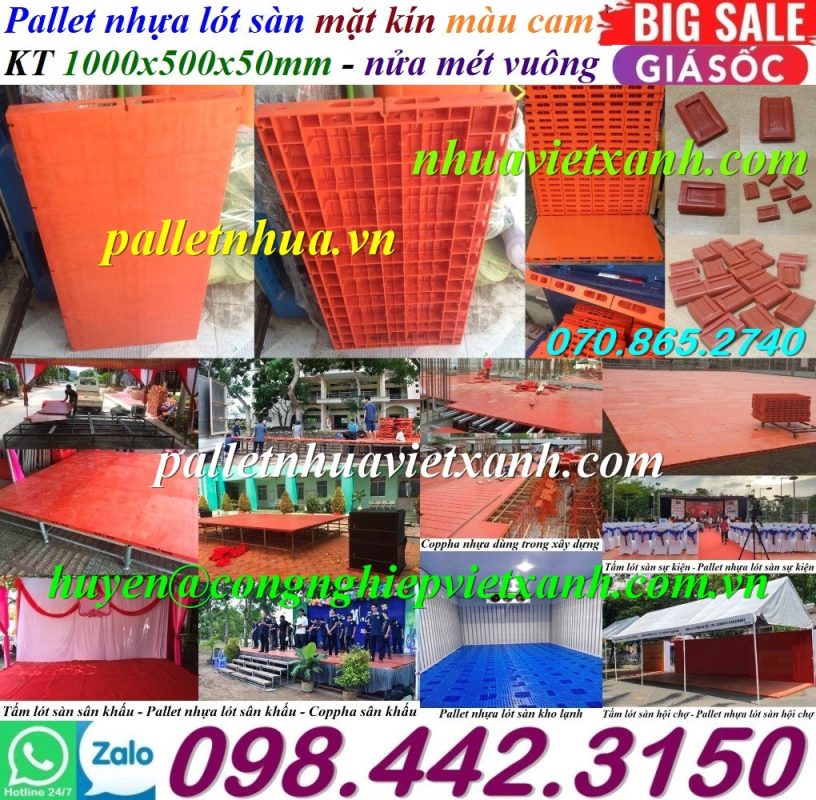 Pallet Nhựa Việt Xanh, thùng nhựa, khay nhựa, tấm lót nhựa