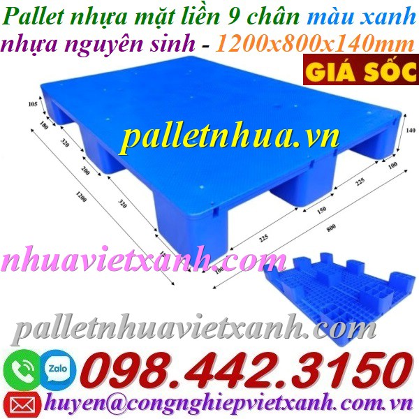 Pallet Nhựa Việt Xanh, thùng nhựa, khay nhựa, tấm lót nhựa
