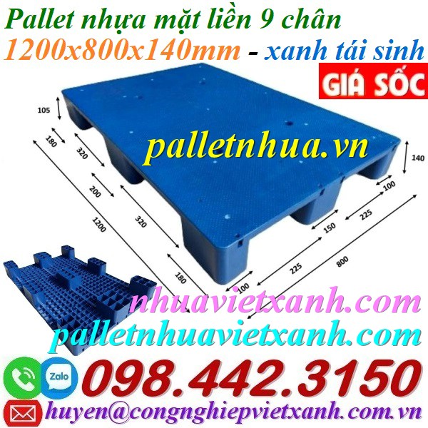 Pallet Nhựa Việt Xanh, thùng nhựa, khay nhựa, tấm lót nhựa