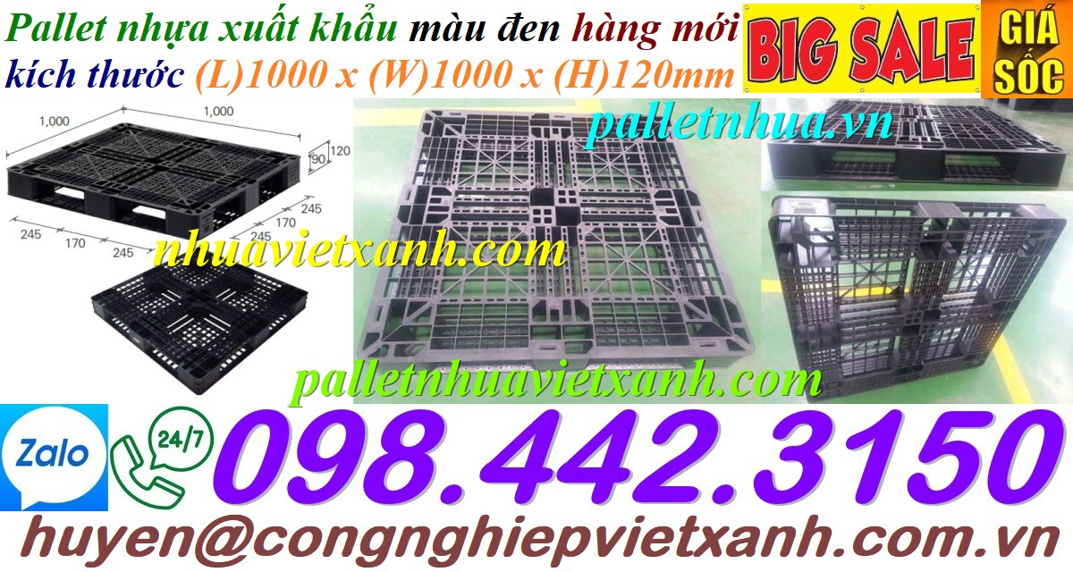 Pallet Nhựa Việt Xanh, thùng nhựa, khay nhựa, tấm lót nhựa