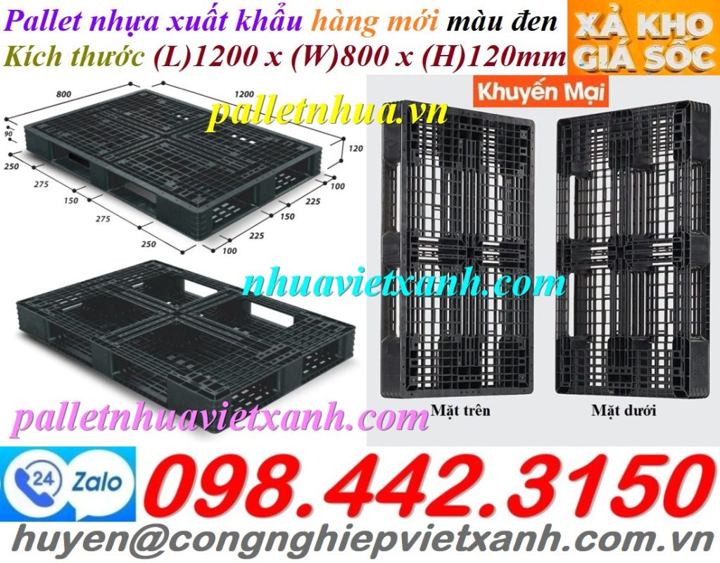 Pallet Nhựa Việt Xanh, thùng nhựa, khay nhựa, tấm lót nhựa