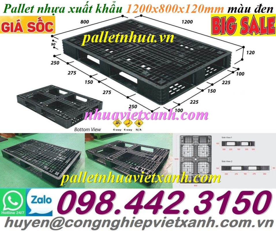 Pallet Nhựa Việt Xanh, thùng nhựa, khay nhựa, tấm lót nhựa