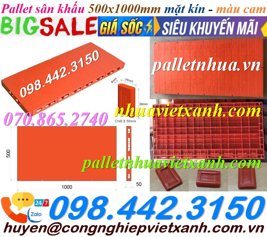 Pallet Nhựa Việt Xanh, thùng nhựa, khay nhựa, tấm lót nhựa