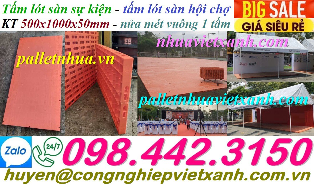 Pallet Nhựa Việt Xanh, thùng nhựa, khay nhựa, tấm lót nhựa