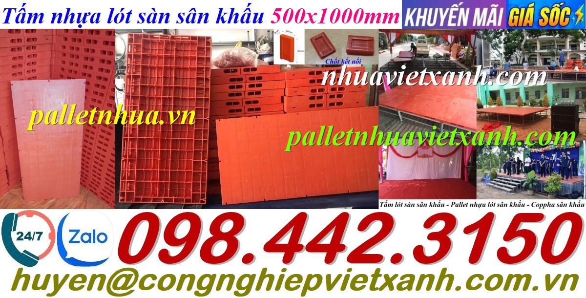 Pallet Nhựa Việt Xanh, thùng nhựa, khay nhựa, tấm lót nhựa