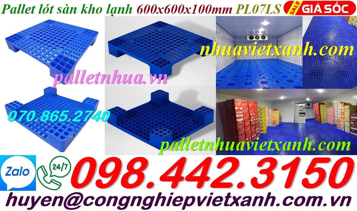 Pallet Nhựa Việt Xanh, thùng nhựa, khay nhựa, tấm lót nhựa