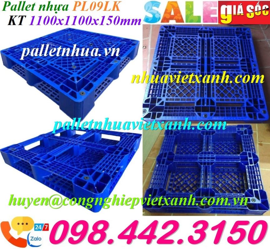 Pallet Nhựa Việt Xanh, thùng nhựa, khay nhựa, tấm lót nhựa