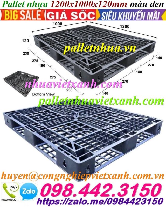 Pallet Nhựa Việt Xanh, thùng nhựa, khay nhựa, tấm lót nhựa