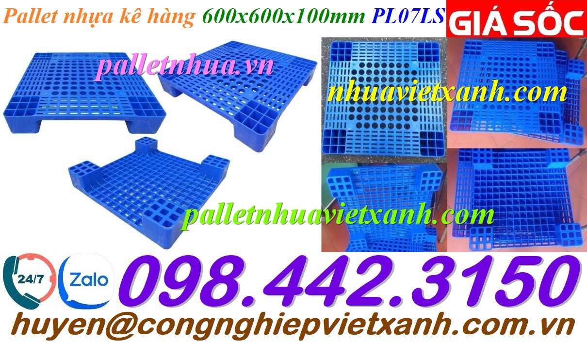 Pallet Nhựa Việt Xanh, thùng nhựa, khay nhựa, tấm lót nhựa
