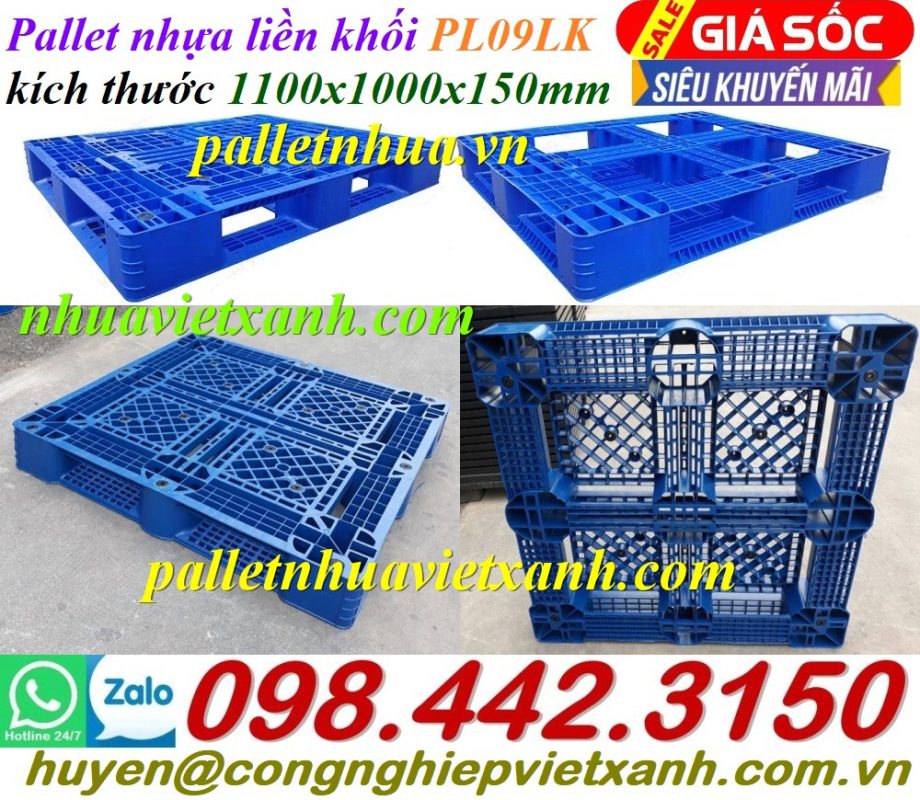 Pallet Nhựa Việt Xanh, thùng nhựa, khay nhựa, tấm lót nhựa