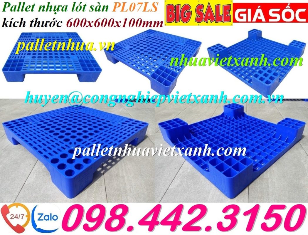 Pallet Nhựa Việt Xanh, thùng nhựa, khay nhựa, tấm lót nhựa
