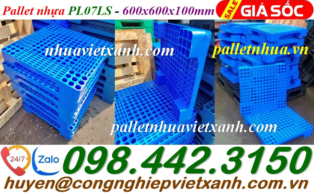 Pallet Nhựa Việt Xanh, thùng nhựa, khay nhựa, tấm lót nhựa