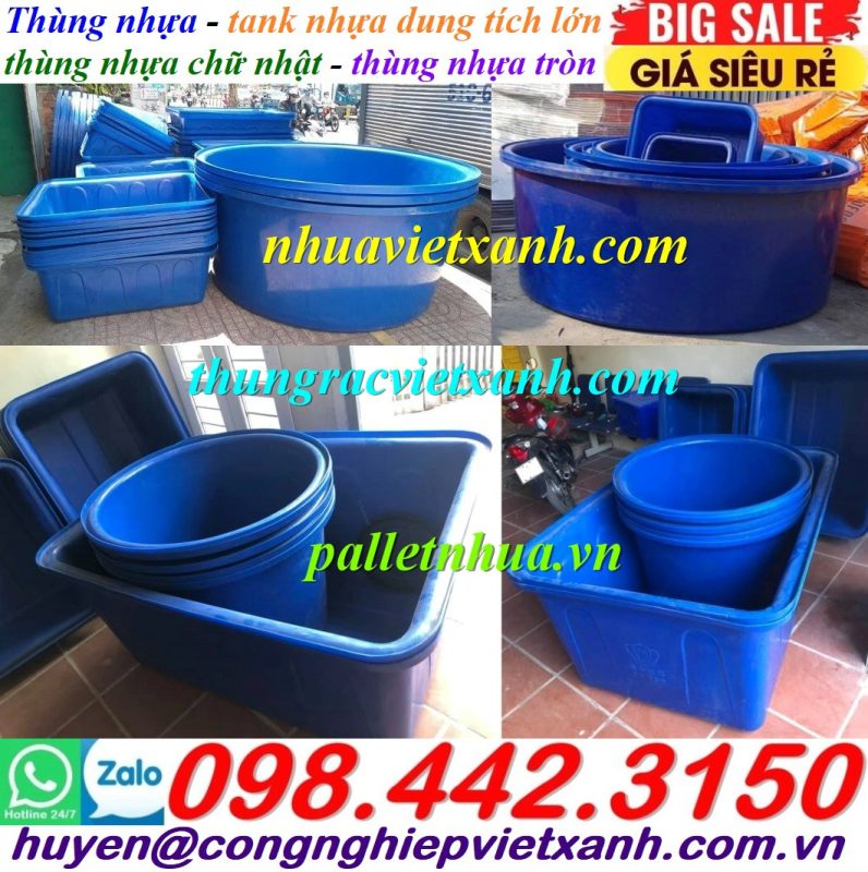 Pallet Nhựa Việt Xanh, thùng nhựa, khay nhựa, tấm lót nhựa