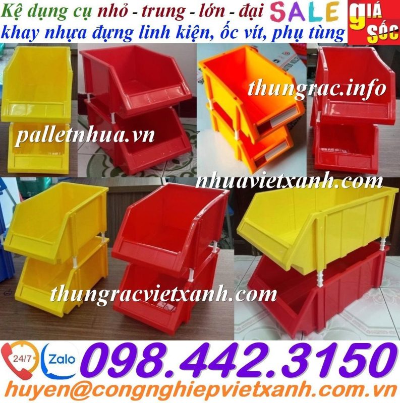 Pallet Nhựa Việt Xanh, thùng nhựa, khay nhựa, tấm lót nhựa