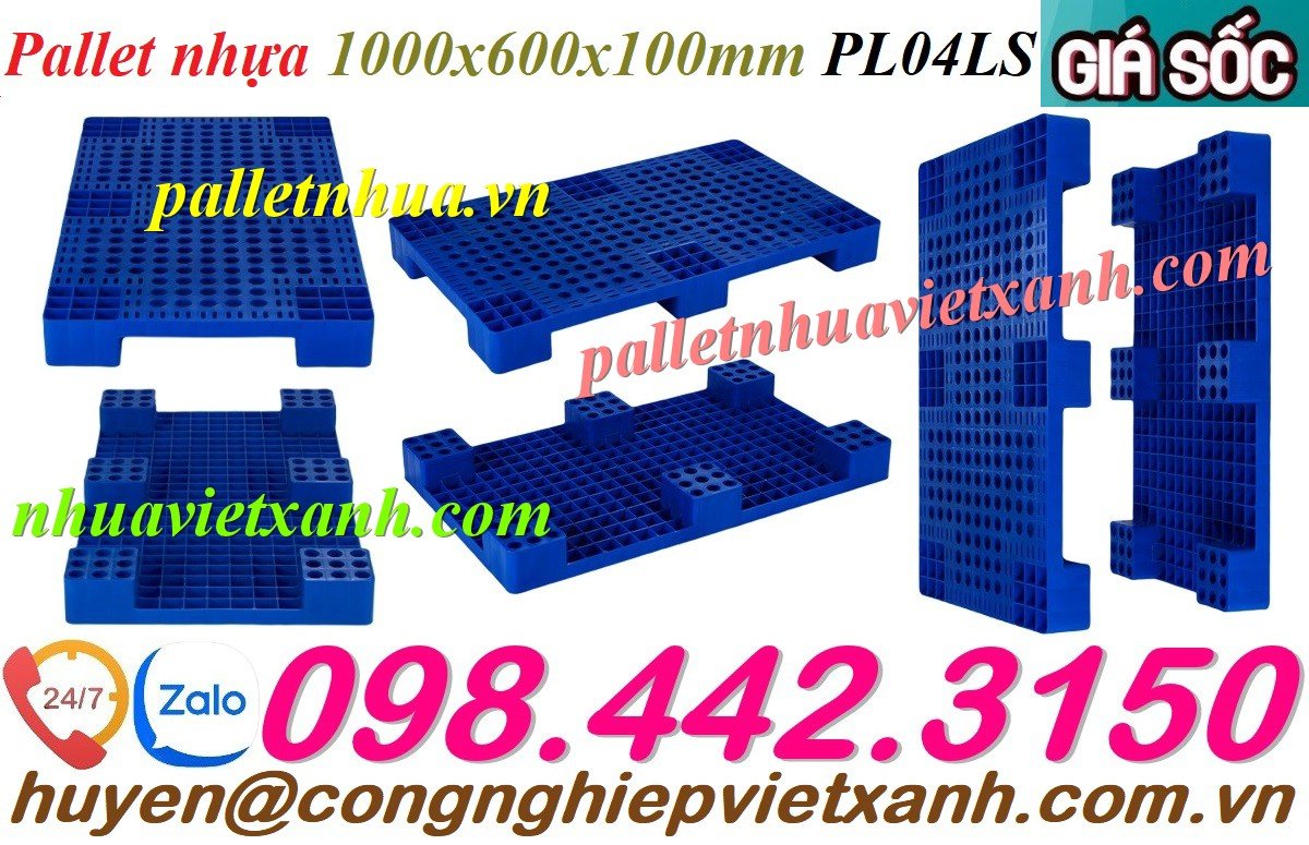 Pallet Nhựa Việt Xanh, thùng nhựa, khay nhựa, tấm lót nhựa