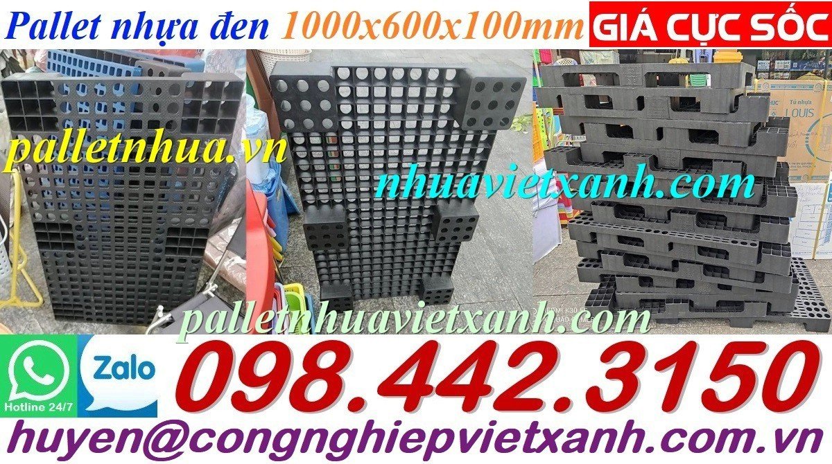 Pallet Nhựa Việt Xanh, thùng nhựa, khay nhựa, tấm lót nhựa