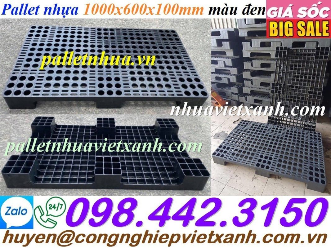 Pallet Nhựa Việt Xanh, thùng nhựa, khay nhựa, tấm lót nhựa