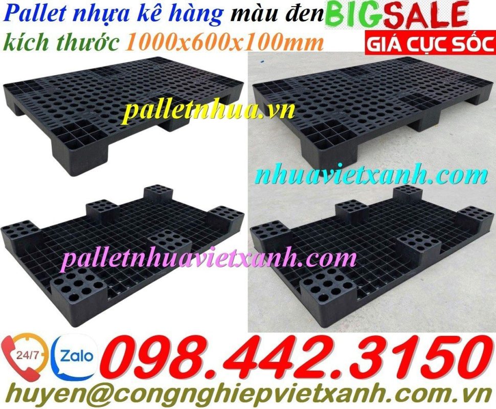 Pallet Nhựa Việt Xanh, thùng nhựa, khay nhựa, tấm lót nhựa