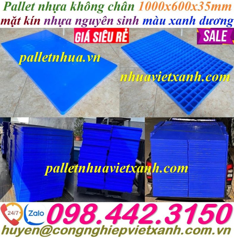 Pallet Nhựa Việt Xanh, thùng nhựa, khay nhựa, tấm lót nhựa