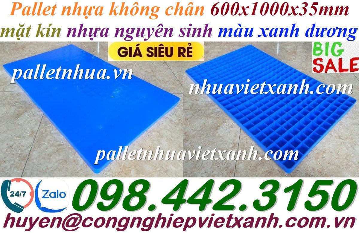 Pallet Nhựa Việt Xanh, thùng nhựa, khay nhựa, tấm lót nhựa