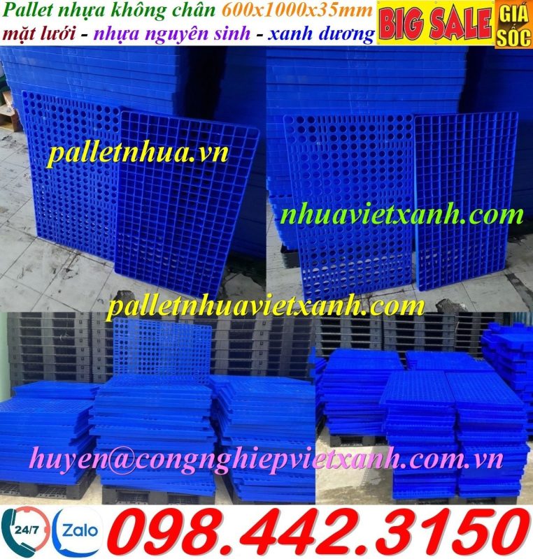 Pallet Nhựa Việt Xanh, thùng nhựa, khay nhựa, tấm lót nhựa