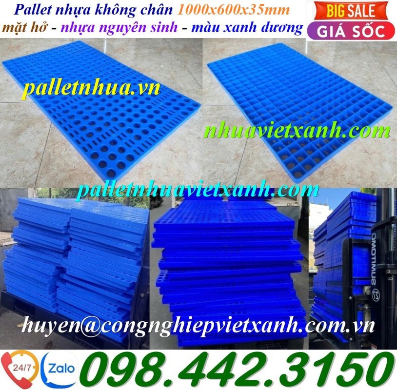 Pallet Nhựa Việt Xanh, thùng nhựa, khay nhựa, tấm lót nhựa