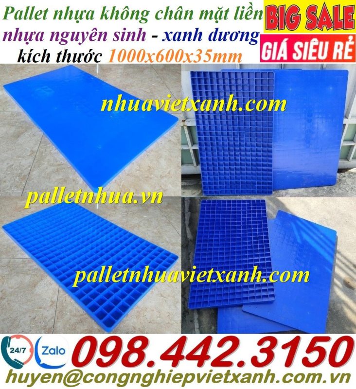 Pallet Nhựa Việt Xanh, thùng nhựa, khay nhựa, tấm lót nhựa