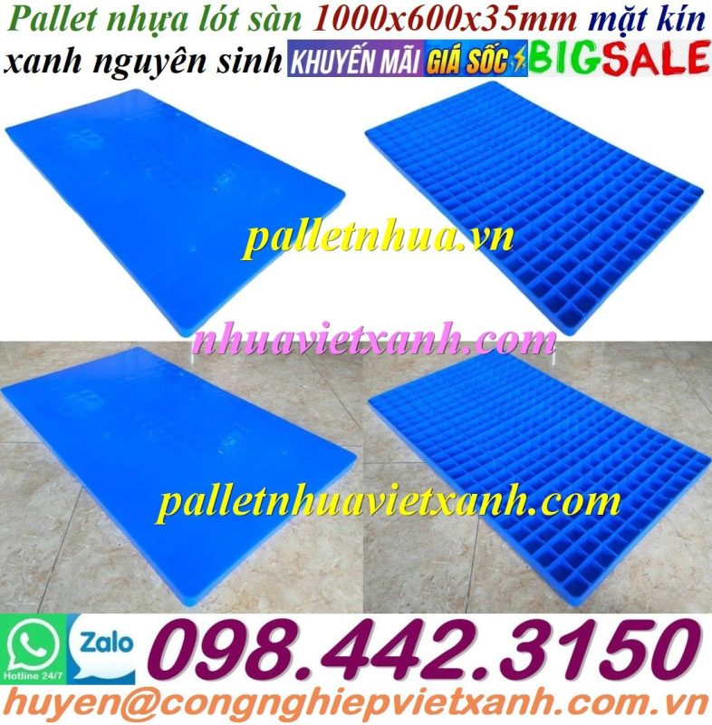 Pallet Nhựa Việt Xanh, thùng nhựa, khay nhựa, tấm lót nhựa