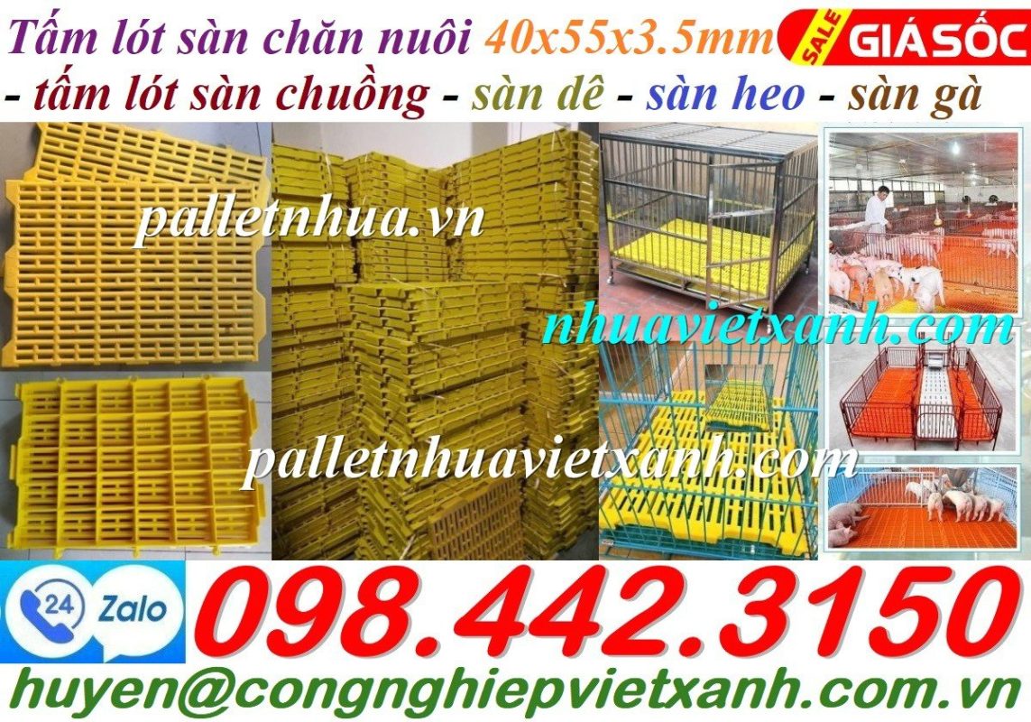 Pallet Nhựa Việt Xanh, thùng nhựa, khay nhựa, tấm lót nhựa