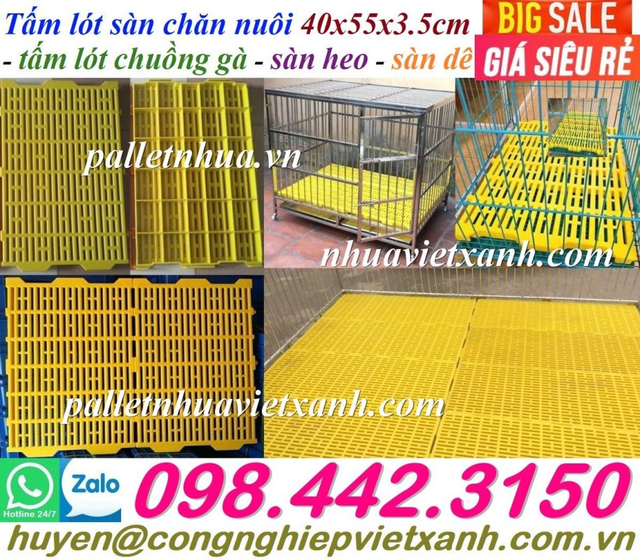 Pallet Nhựa Việt Xanh, thùng nhựa, khay nhựa, tấm lót nhựa